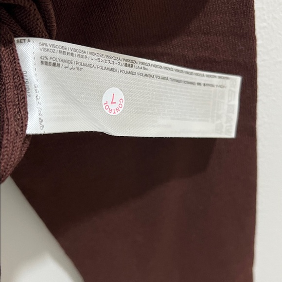 NWT Mango MNG Women’s Knit Top Large Chocolate Brown Tie Front Cardigan Cropped - Picture 8 of 8